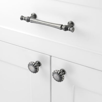 7-1/2 Inch Antique Iron Cabinet Pulls 5 Pack French Style P2408 - color: Antique Iron, size: 7-1/2" Hole Centers-5 Pcs