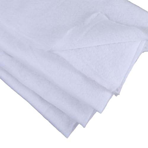 63 Inch 2 Yards White Quilt Batting Polyester Wadding Fiberfill Upholstery Fiber Quilting Stuffing Wrapping Fabric for Sewing Making Pillows Cushion Interior Decoration DIY Craft Supplies