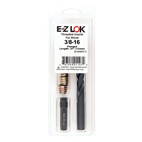E-Z LOK Thread Repair Kit, 0.375-16 - size: 3/8-16 x 13mm (EZ-903816-13), style: Flanged