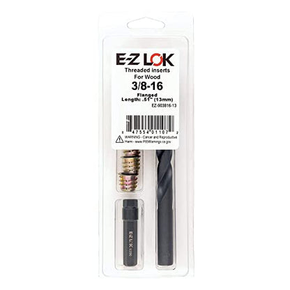 E-Z LOK Thread Repair Kit, 0.375-16 - size: 3/8-16 x 13mm (EZ-903816-13), style: Flanged