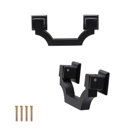 Geesatis 2Pcs Black Cabinet Pulls, 2.5" Zinc Alloy Drawer Door Handles - color: Black(2Pcs), size: 2.5inch