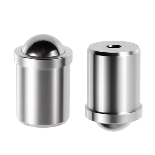 2 Pcs 304 SS Ball Catch Latch, 12x16mm Silver Cabinet Door Catch - size: 12*16mm