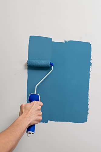 Apollo Brush Dominator 4 Inch Mini Paint Roller with Frame and Storage Tube, 3/16 Inch Nap Microfiber, Click and Release System, Works with All Paints and Stains, Walls, Trim, Cabinets and More