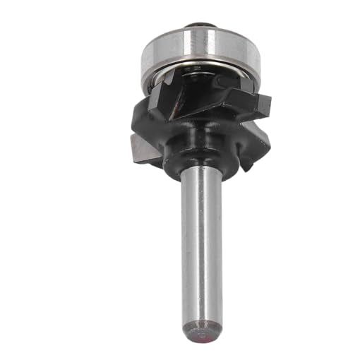 Carbide Roundover Edging Router Bit, 4 Flutes for Woodworking, Crafting, DIY Accurate Trimming, Form Cut, Bead Router bit, Round Over Router Bit