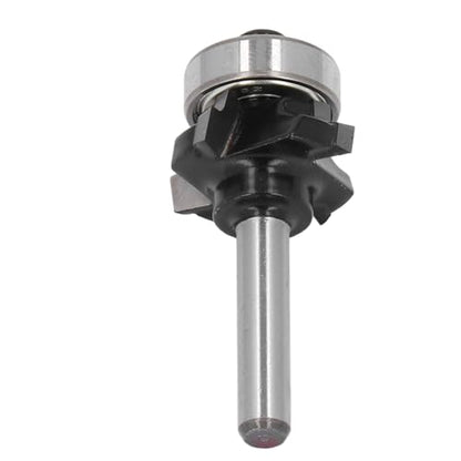 Carbide Roundover Edging Router Bit, 4 Flutes for Woodworking, Crafting, DIY Accurate Trimming, Form Cut, Bead Router bit, Round Over Router Bit