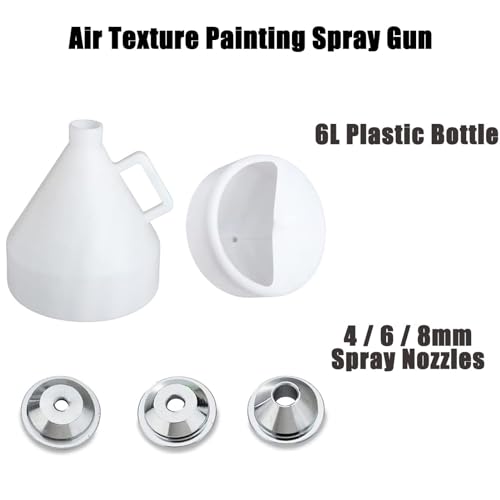 4/6/8mm Nozzles 6L Drywall Texture Painting Sprayer, Staright - color: 2