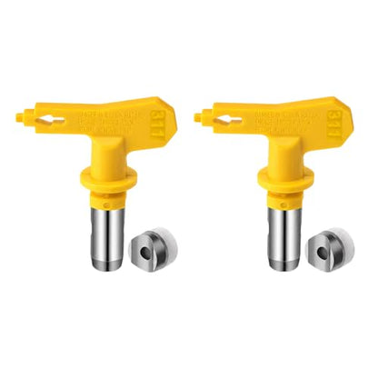 2 pcs(311 * 2) Reversible Airless Spray Tips Set for Airless Paint Sprayer,for Wall Fence Deck Cabinet and Guns House Painting - size: 311*2
