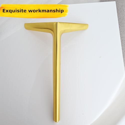 9.8 inch/25cm Shiny Gold Metal Furniture Legs Set of 4 - color: Shiny Gold, size: 9.8 inch