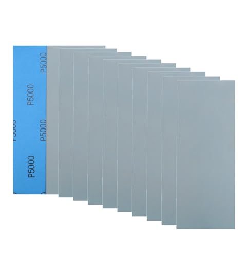 20Pcs 9 x 3.6 Inchs 5000 Grit Wet and Dry Handmade Universal Sanding Sheets, Suitable for Woodworking Furniture/Automobiles/Metal/Lacquer Polishing Sandpaper - style: 5000 Grit