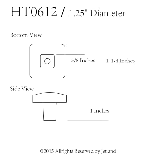 Jetland Square Hammered Cabinet Knobs - 6-Pack, Black with Grey Line, 1-1/4" Knobs, Rustic Solid Cast Square Knobs for Dresser Nightstand Furniture, HT0612BGL30 - color: Black with Grey Line, size: 1-1/4" Knobs