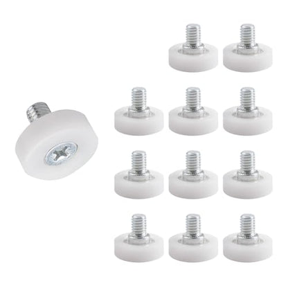 12 Pcs 1 Inch Drawer Rollers, Drawer Slide Roller 25 mm Drawer Pulley Replacement Wheels Bearing Small Pulley Plastic Pulley - size: 1 Inch