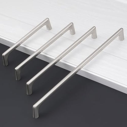 10 Pack 7.5 inch Brushed Satin Nickel Kitchen Cabinet Handles - color: Brushed Satin Nickel, size: 7-1/2 inch Hole Center