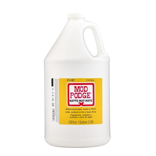 Mod Podge CS11304 Waterbase Sealer, Glue and Finish, 128 oz, Matte - size: 128 fl oz