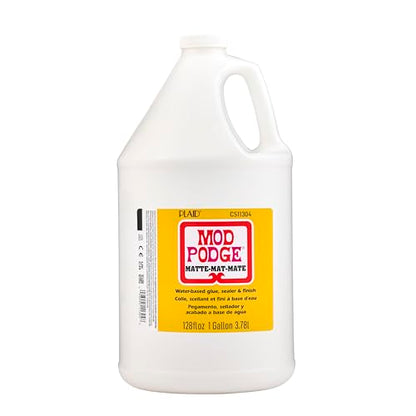 Mod Podge CS11304 Waterbase Sealer, Glue and Finish, 128 oz, Matte - size: 128 fl oz