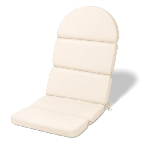 Adirondack Chair Cushion, 50x20 in Outdoor Rocking Seat Pad, 1 Pack - color: Beige, size: 1 pack