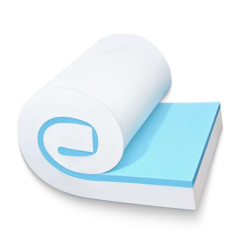 5"x24"x72" Upholstery Foam High Density Gel Memory Foam Cushion - size: 72"X24"x5