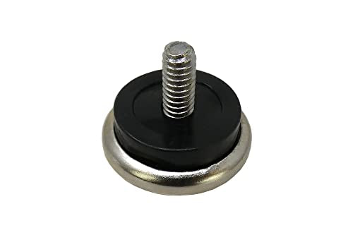 Shepherd 1-1/4" Round Leveling Furniture Glides for Table and Chairs on Carpet, Threaded Stem Furniture Mover Glides, Set of 4, Silver - size: 1-1/4-Inch