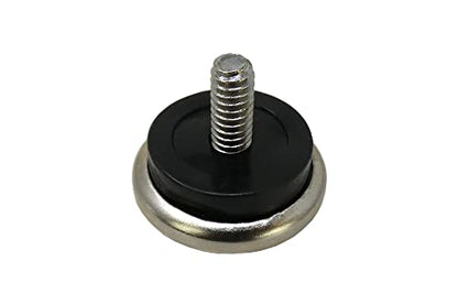 Shepherd 1-1/4" Round Leveling Furniture Glides for Table and Chairs on Carpet, Threaded Stem Furniture Mover Glides, Set of 4, Silver - size: 1-1/4-Inch