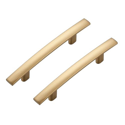 30 Pack Champagne Bronze Cabinet Handles, 3" Hole Center Curved Pulls - color: Champagne Bronze, size: 3" Hole Center