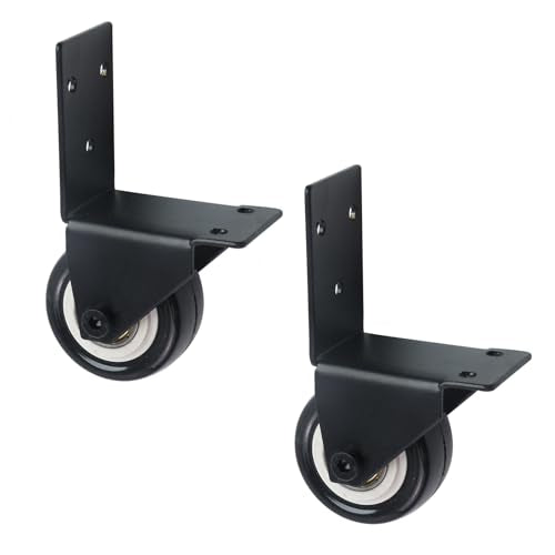 Crapyt 2 PCS Side Mount Casters Swivel Caster Wheels