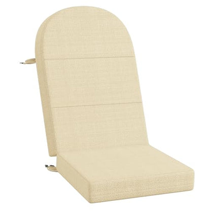 Codi Large Rocking Chair Cushion for Adirondack Chairs, Beige, 1 Pack - color: Beige, size: 20"x20"/20"x28" - Jumbo 1PK