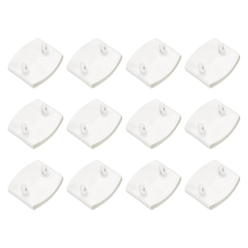 uxcell 12Pcs 55mmx9mm Plastic Bed Slat Center Caps Bed Slat Cover White - color: White, size: 55mm x 9mm