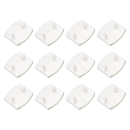 uxcell 12Pcs 55mmx9mm Plastic Bed Slat Center Caps Bed Slat Cover White - color: White, size: 55mm x 9mm