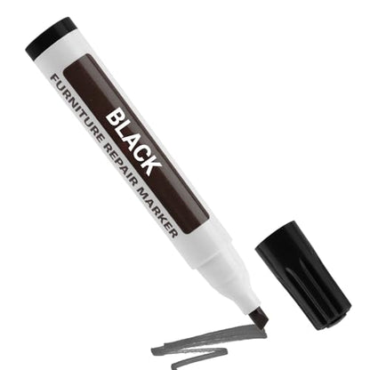 Black Furniture Repair Marker Pen, Instant Wood Floor Scratch Touch Up Tool