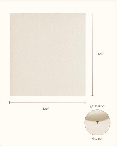The Warm Company - Warm & Natural Cotton Quilt Batting – 4-Pack King Size Batts 120" x 124" – Premium Quilt & Craft Batting for Sewing & Quilting Projects - size: 120" x 124" Batt - 4 Pack
