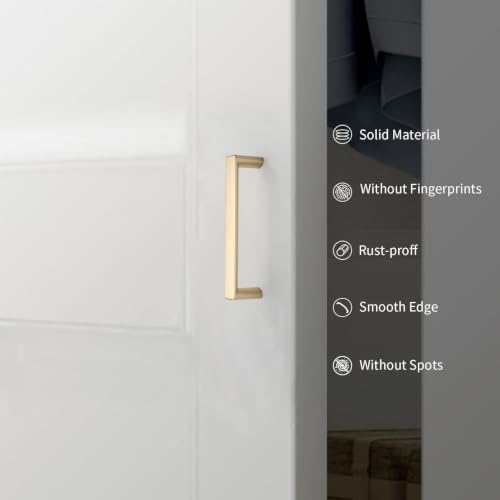 30 Pack 3 Inch Brushed Gold Cabinet Pulls, Kitchen Hardware - color: Brushed Gold, size: 3"/76MM Hole Center, style: 30 Pack
