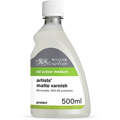 Winsor & Newton Professional Artists' Matt Varnish, 500ml Bottle - color: Matt Varnish, style: 16.9-oz Bottle