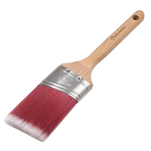 ROLLINGDOG 2.5 Inch Oval Angled Paint Brush - size: 2.5 Inch