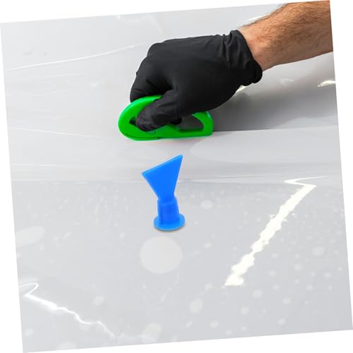 TIDTALEO 2pcs Flat Sealant Applicator Nozzle Tips Plastic Caulking Tool for Precise Sealant Application Doors and Easy to Clean and Reusable