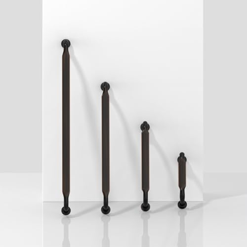 10 Pack Oil Rubbed Bronze Cabinet Pulls 3.75 Inch(96mm) Kitchen Cabinet Handles Solid Zinc Alloy Cabinet Hardware Drawer Pulls - color: Oil Rubbed Bronze, size: 3.75" Hole Center