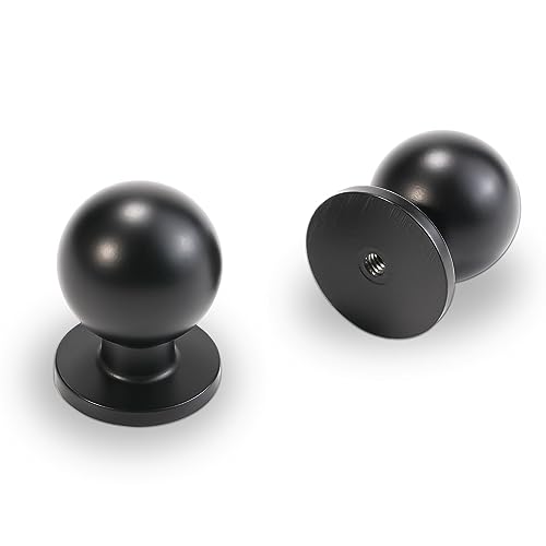 10 Pack Matte Black Kitchen Cabinet Knobs - color: Matte Black, size: Standard