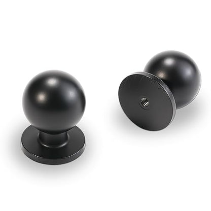 10 Pack Matte Black Kitchen Cabinet Knobs - color: Matte Black, size: Standard