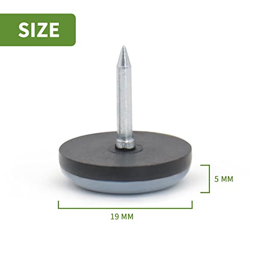 Nail on Furniture Glides, 48 PCS 3/4" Chair Sliders for Carpet - size: 48PCS 3/4''
