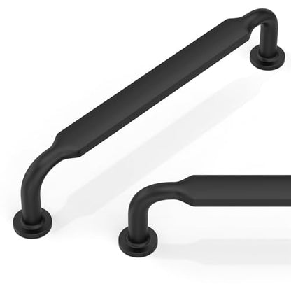10 Pack Matte Black Cabinet Pulls 5 Inch(128mm) Kitchen Cabinet Handles Cabinet Hardware for Drawer Pulls - color: Matte Black, size: 5" Hole Center