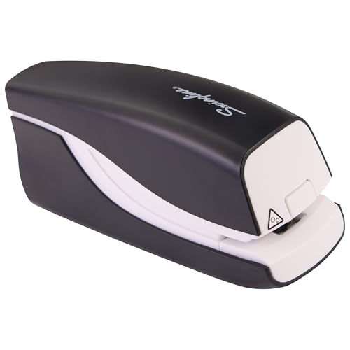 Swingline Electric Stapler, 20 Sheet Capacity, Portable, Compact, Battery, Black (42132) - size: Half Strip, style: Half Strip
