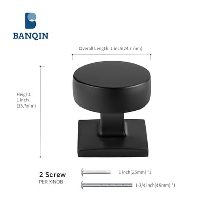 15 Pack Black Cabinet Knobs for Cabinets Drawers Knobs for Kitchen - color: Black