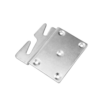 Mcredy Bed Rail Brackets, Heavy Duty Silver Bed Frame Hooks, 5-Hole, 8Pcs - size: Silver, 8 pieces