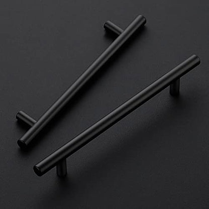 Ravinte Matte Black Cabinet Handles 8-13/16"Length,6-1/4" Hole,4 Pack - size: 8-13/16 Inch（6-1/4 Inch Hole Center）