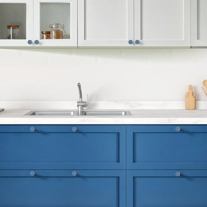 Ravinte Cabinet Knobs, 10 Pack Light Blue Dresser Drawer Pulls, 1-1/5 Inch - color: Light Blue