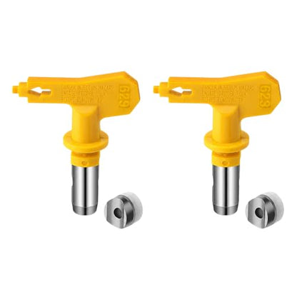 2 pcs(623 * 2) Reversible Airless Spray Tips Set for Airless Paint Sprayer,for Wall Fence Deck Cabinet and Guns House Painting - size: 623*2