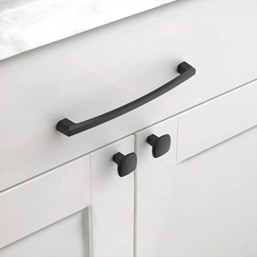 Asidrama 10 Pack 7 inch Matte Black Kitchen Cabinet Handles - color: Matte Black, size: 7" Hole Center(177mm)