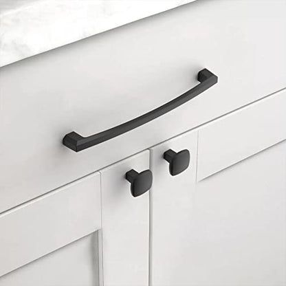 Asidrama 10 Pack 7 inch Matte Black Kitchen Cabinet Handles - color: Matte Black, size: 7" Hole Center(177mm)