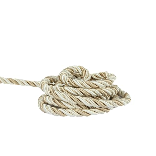 10 Yards / 1cm Twisted Rope Cord Trim Nylon Rope Thread String for DIY,Home Decor,Sofa Furniture Decoration-Mix Beige - style: mix beige