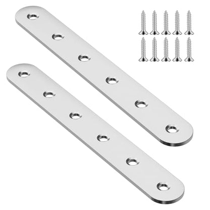 2pcs 195mm Flat Plate Straight Brackets - size: 2Pcs 195 Straight