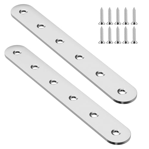2pcs 156mm Flat Plate Straight Brackets - size: 2Pcs 156 Straight