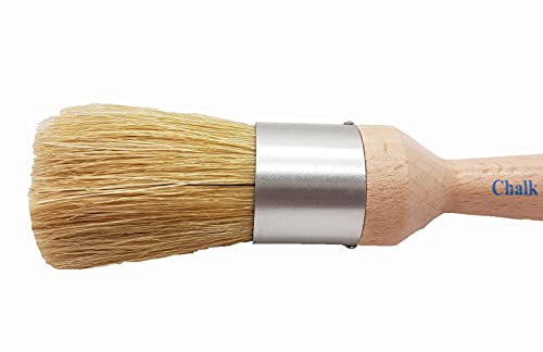 Original Design Palm Wax Brush & Small Round Paint Brush 2 Pack
